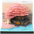 Charger l'image dans la visionneuse de la galerie, Calendrier 3D Arbre Sakura et Maison rose
